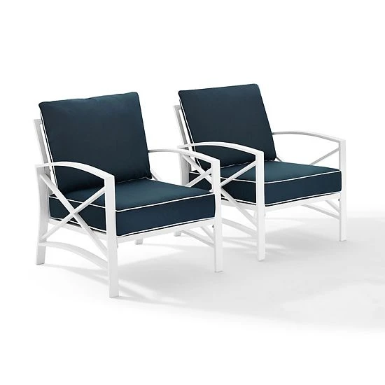 Crosley Kaplan Patio Arm Chair 2-piece Set Mist - Image 8