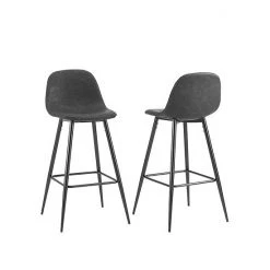 Crosley Weston 2-Piece Bar Stool Set Distressed Brown