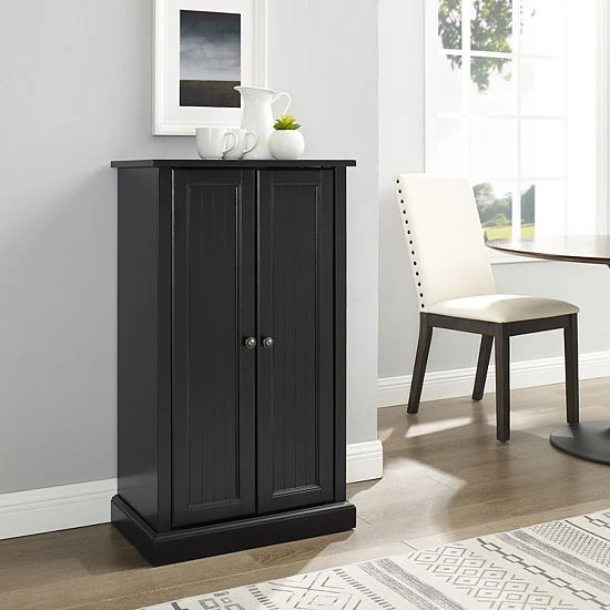 Crosley Seaside Accent Cabinet Distressed Black - Image 2