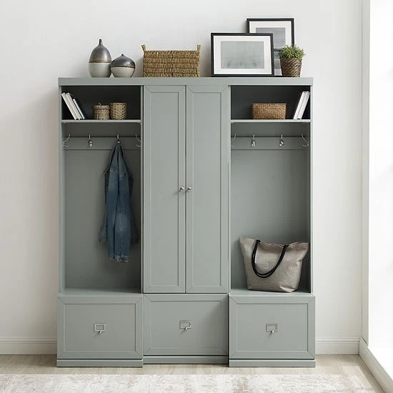 Crosley Harper Entryway 3-piece Set Gray 6 Crosley Harper Entryway 3-piece Set Gray - Image 4