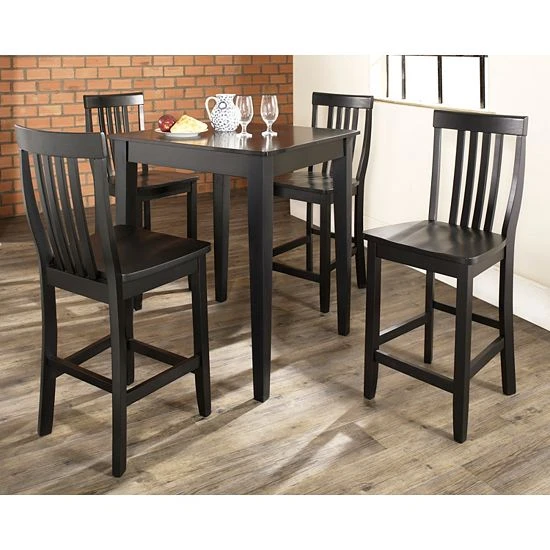 Crosley Furniture 5-piece Dining Set Mahogany 4 Crosley Furniture 5-piece Dining Set Mahogany - Image 2
