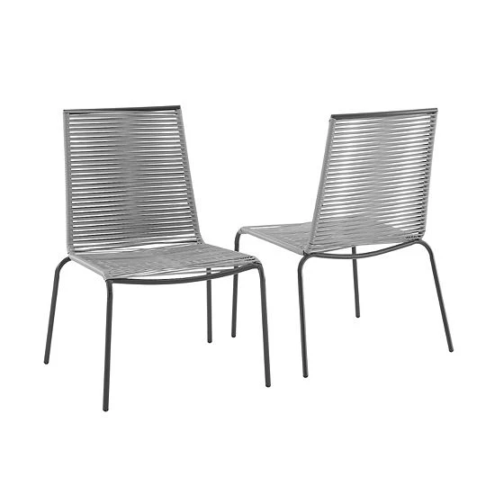 Crosley Fenton Stacking Patio Dining Chair 2-piece Set