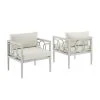 Crosley Ashford Outdoor Metal Arm Chair 2-Piece Set
