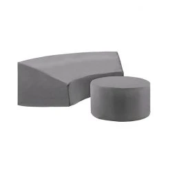 Crosley Catalina Patio Furniture Cover 2-piece Set Gray