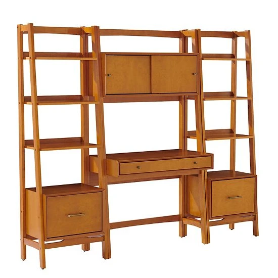 Crosley Landon 3-Piece Desk & Etagere Set