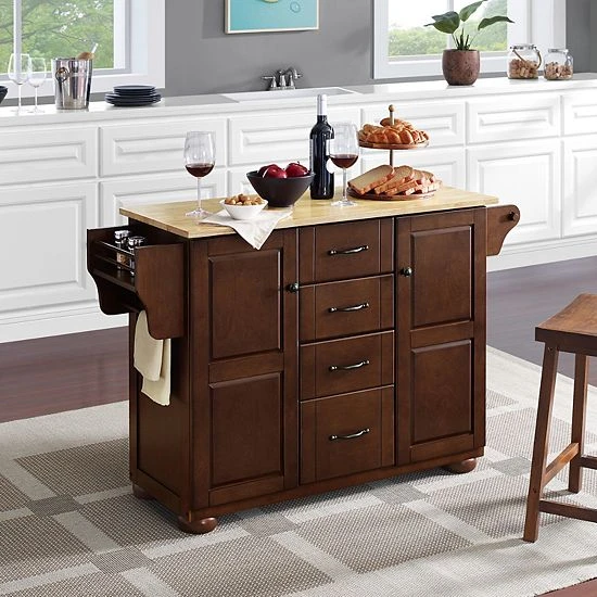 Crosley Eleanor Wood Top Kitchen Island - Image 2