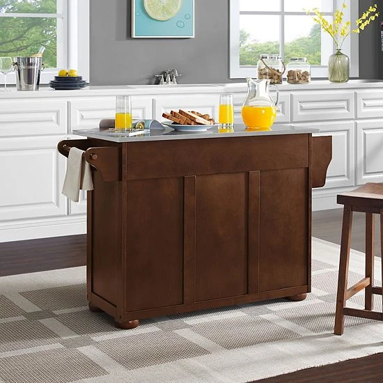 Crosley Eleanor Stainless Steel Top Kitchen Island - Image 5