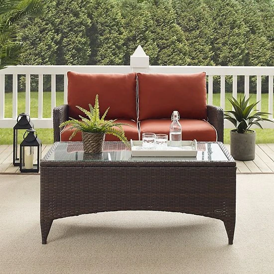Crosley Kiawah 2-Piece Outdoor Wicker Conversation Set - Image 3