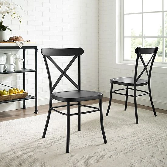Crosley Camille 2-Piece Metal Chair Set 5 Crosley Camille 2-Piece Metal Chair Set - Image 3