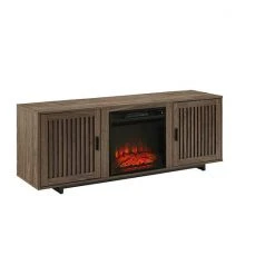 Crosley Silas Low Profile Electric Fireplace TV Stand