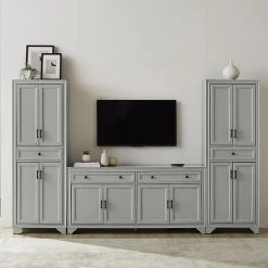 Crosley Tara Entertainment TV Stand & Storage Cabinet 3-piece Set Distressed White 16 Crosley Tara Entertainment TV Stand & Storage Cabinet 3-piece Set Distressed White -Crosley Shop unnamed file 1497