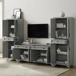 Crosley Tara Entertainment TV Stand & Storage Cabinet 3-piece Set Distressed White 17 Crosley Tara Entertainment TV Stand & Storage Cabinet 3-piece Set Distressed White -Crosley Shop unnamed file 1498