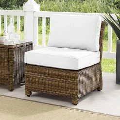 Crosley Bradenton Wicker Sectional Center Patio Chair White Brown 17 Crosley Bradenton Wicker Sectional Center Patio Chair White Brown -Crosley Shop unnamed file 151