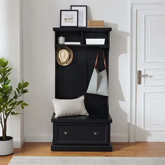 Crosley Shoreline Hall Tree Storage Bench - Image 4