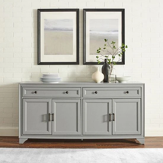 Crosley Tara Sideboard Distressed Gray - Image 3