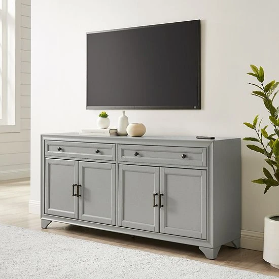 Crosley Tara Sideboard Distressed Gray - Image 5