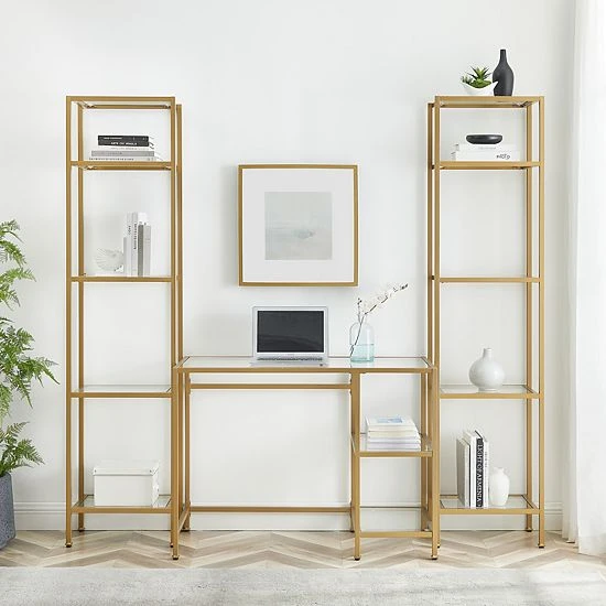 Crosley Aimee Desk & Etagere 3-piece Set 5 Crosley Aimee Desk & Etagere 3-piece Set - Image 3