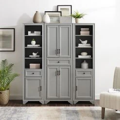 Crosley Tara Pantry 3-piece Set Distressed Gray 9 Crosley Tara Pantry 3-piece Set Distressed Gray -Crosley Shop unnamed file 1584