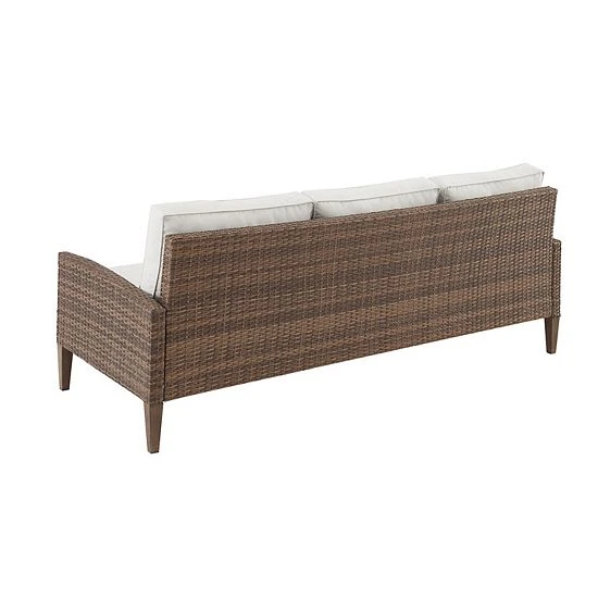 Crosley Capella Patio Wicker Couch 6 Crosley Capella Patio Wicker Couch - Image 4