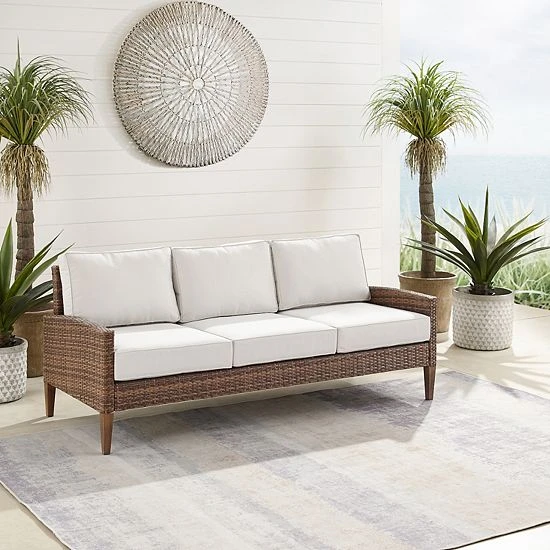 Crosley Capella Patio Wicker Couch 7 Crosley Capella Patio Wicker Couch - Image 5