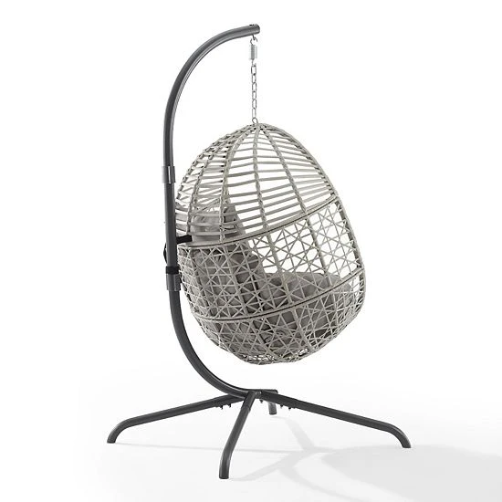 Crosley Lorelei Indoor / Outdoor Wicker Hanging Egg Patio Chair 5 Crosley Lorelei Indoor / Outdoor Wicker Hanging Egg Patio Chair - Image 3