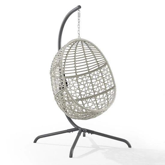 Crosley Lorelei Indoor / Outdoor Wicker Hanging Egg Patio Chair 6 Crosley Lorelei Indoor / Outdoor Wicker Hanging Egg Patio Chair - Image 4