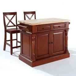 Crosley Furniture 3-piece Kitchen Island & X-Back Counter Chair Set White 8 Crosley Furniture 3-piece Kitchen Island & X-Back Counter Chair Set White -Crosley Shop unnamed file 1813