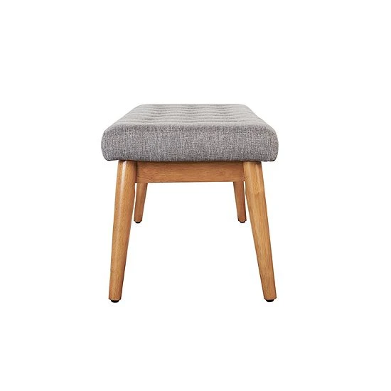 Crosley Landon Upholstered Bench Vintage Gray 6 Crosley Landon Upholstered Bench Vintage Gray - Image 4