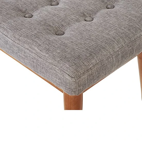 Crosley Landon Upholstered Bench Vintage Gray 8 Crosley Landon Upholstered Bench Vintage Gray - Image 6