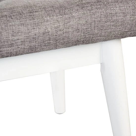 Crosley Landon Upholstered Bench Vintage Gray 9 Crosley Landon Upholstered Bench Vintage Gray - Image 7