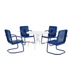 Crosley Bates Outdoor Metal Dining 5-Piece Set