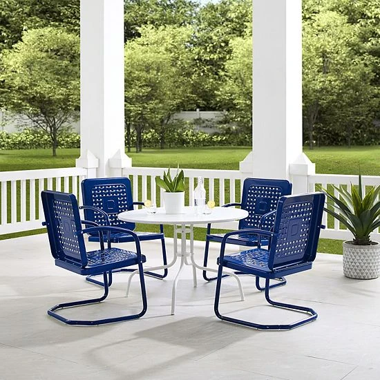Crosley Bates Outdoor Metal Dining 5-Piece Set - Image 3