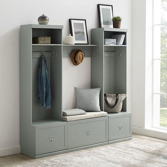 Crosley Harper Entryway 4-piece Set Gray - Image 2