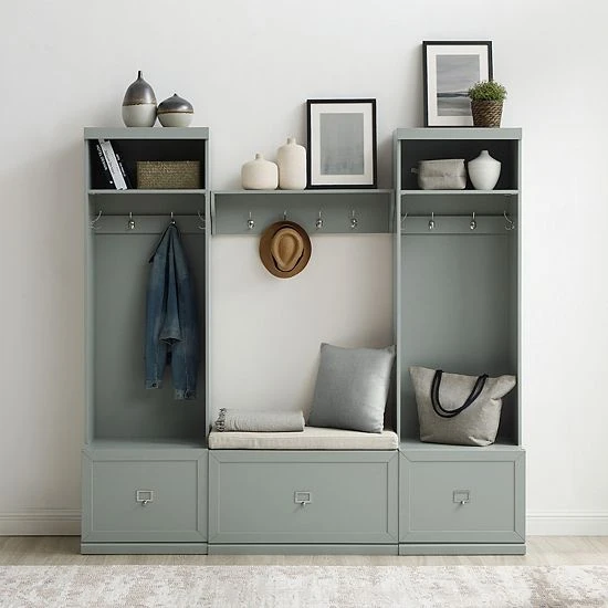 Crosley Harper Entryway 4-piece Set Gray - Image 4