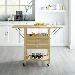 Crosley Bristol Double-Drop Leaf Kitchen Cart Natural 11 Crosley Bristol Double-Drop Leaf Kitchen Cart Natural -Crosley Shop unnamed file 198