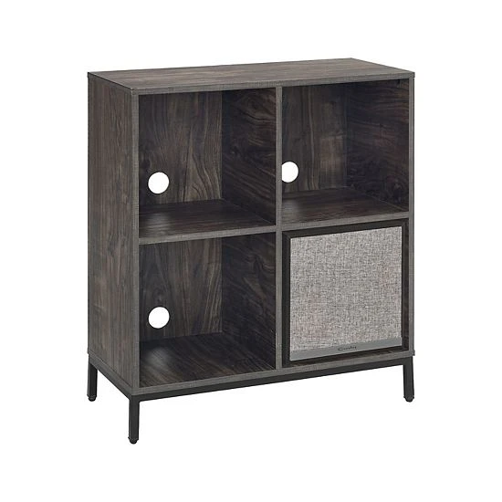 Crosley Jacobsen 4-Cube Bookcase & Speaker 2-piece Set