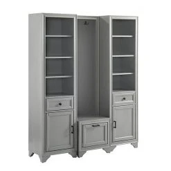 Crosley Tara Entryway 3-piece Set Distressed Gray