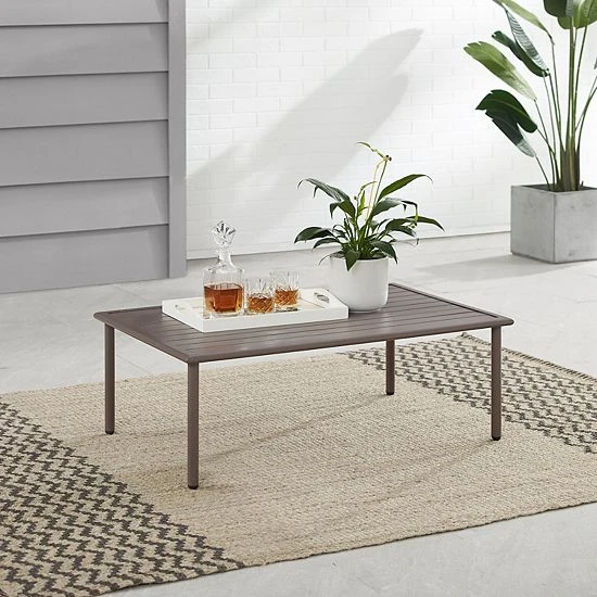 Crosley Cali Bay Outdoor Metal Coffee Table 4 Crosley Cali Bay Outdoor Metal Coffee Table - Image 2