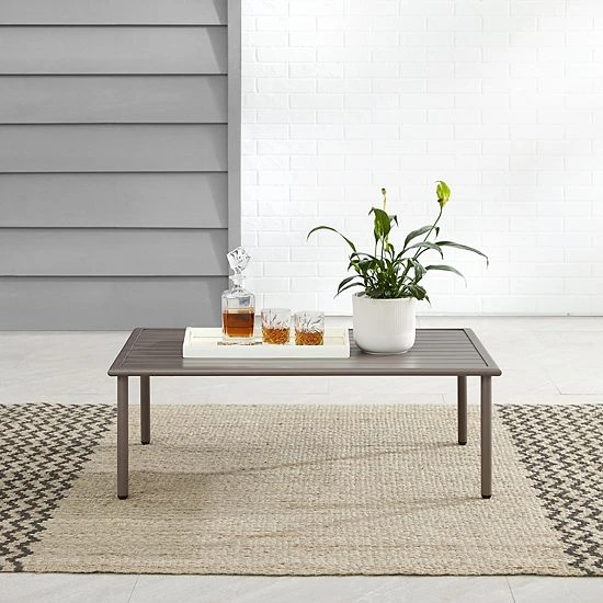 Crosley Cali Bay Outdoor Metal Coffee Table 5 Crosley Cali Bay Outdoor Metal Coffee Table - Image 3