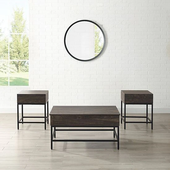 Crosley Jacobsen 3-Piece Coffee Table Set - Image 2
