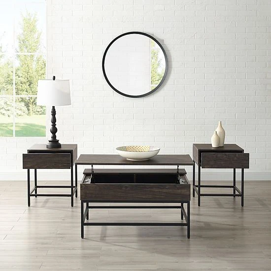 Crosley Jacobsen 3-Piece Coffee Table Set - Image 4
