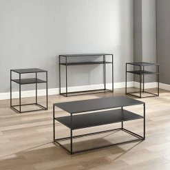 Crosley Braxton Coffee Table, End Table & Console Table 4-piece Set -Crosley Shop unnamed file 2168