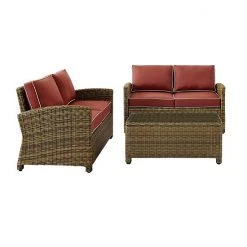 Crosley Bradenton Outdoor Wicker Two Loveseat & Coffee Table 3-piece Set Weathered Brown Sand 8 Crosley Bradenton Outdoor Wicker Two Loveseat & Coffee Table 3-piece Set Weathered Brown Sand -Crosley Shop unnamed file 218