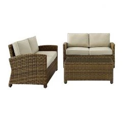 Crosley Bradenton Outdoor Wicker Two Loveseat & Coffee Table 3-piece Set Weathered Brown Sand 9 Crosley Bradenton Outdoor Wicker Two Loveseat & Coffee Table 3-piece Set Weathered Brown Sand -Crosley Shop unnamed file 219