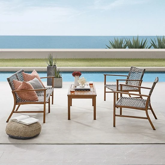 Crosley Ridley Patio Conversation 4-piece Set - Image 3