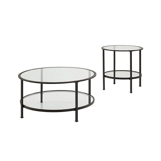 Crosley Aimee 2-Piece Coffee Table Set 3 Crosley Aimee 2-Piece Coffee Table Set