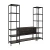 Crosley Jacobsen Entertainment TV Stand & Bookcase 3-piece Set