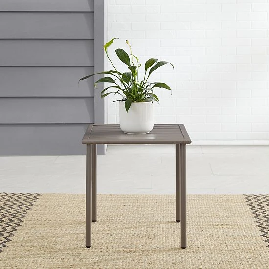 Crosley Cali Bay Outdoor Metal Side Table - Image 3