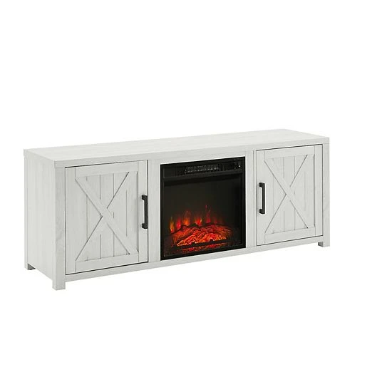 Crosley Gordon Electric Fireplace Farmhouse TV Stand Graywash - Image 10