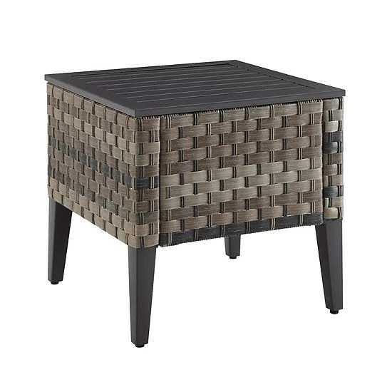 Crosley Prescott Outdoor Wicker Side Table 3 Crosley Prescott Outdoor Wicker Side Table
